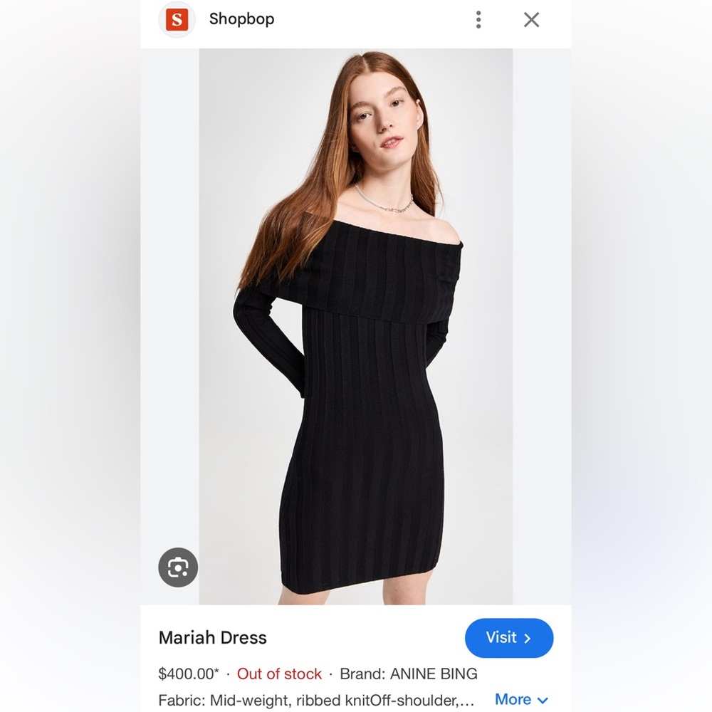 NWT Anine Bing Mini Dress